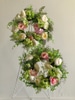 SILK Soft Pink and Yellow Vine Wreath