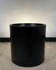 Fiberglass Cylinder Planter - Black