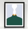 Small Framed Print: Fumee