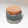 Blue Glazed Corked Canister