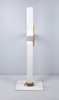 Oversized White Cross with Gold Detail