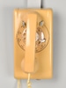 Yellow Rotary Wall Phone