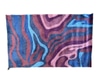 7x5 Mauve Colorful Abstract Design Rug