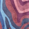 7x5 Mauve Colorful Abstract Design Rug