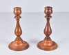 Turned Wooden Candlestick