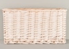 White Wicket Basket w/ inset Handles