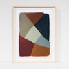 Large Framed Print: Painted Shapes 03