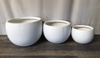 Medium White Fiberglass Bowl