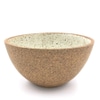 White Speckle Glazed Sandstone Bowl