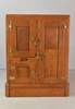 Three Door Oak Ice Box