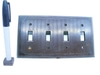 PINSTRIPED DECORATIVE BORDER SWITCH PLATE