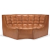 Corner Leather Sectional Piece