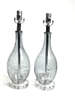 Grey Tinted Glass Teardrop Lamp