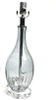 Grey Tinted Glass Teardrop Lamp