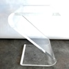 Lucite Z Side Table