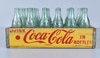 Coca Cola Crate with Glass Bottles