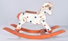 White Rocking Horse w/ Polka Dots