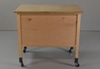 Plywood Rolling Table w/ Lower shelf
