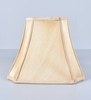 Cut Corner Rectangular Silk Lamp Shade