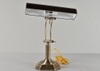Brass Banker's Desk Lamp w/ Gooseneck