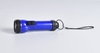 Blue Plastic Flashlight with Wrist Strap