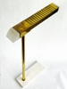 Brass Arm Italian Floor Lamp on Marble Base
