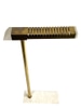 Brass Arm Italian Floor Lamp on Marble Base