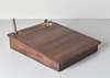 Wood Lap Desk w/ Fountain Pen and Inkwell