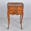 Marquetry  Wooden 2 Drawer Side Table