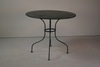 Round Steel Dining Garden Table w/ Four Legs