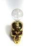 Golden Skull Lamp