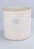 Large Stoneware Crock w/ Blue Crown Stamp