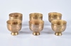 Set of 6 Small Footed Brass Bowls or Cups