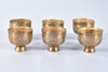 Set of 6 Small Footed Brass Bowls or Cups