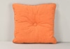 Square Orange Throw Pillow