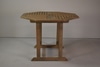 Octagon Shaped Wood Garden Dining Table