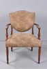 Upholstered Armchair with Open Arms