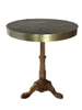 Brass Tipped Oak Bistro Table