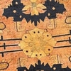 Yellow Orange and Black Accented Turkish Rug
