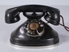 Desktop Raised Cradle Rotary Phone with Bakelite Handset