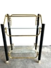 Black & Brass 2 Tier Bar Cart