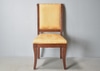 Yellow Upholstered Wood Side Chair