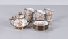 Gold and Floral 13 Piece Tea Set