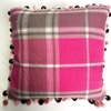 Fuchsia Plaid Pillow