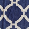 8x5 Blue Moroccan Pattern Rug