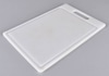 White Plastic Cutting Board w/ Cutout Handle