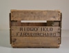 Wooden Apple Crate: Ridgefield Farms