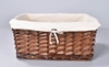 Wicker Basket with Muslin Lining