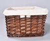 Wicker Basket with Muslin Lining