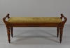 Asian Inspired Upholstered Bench